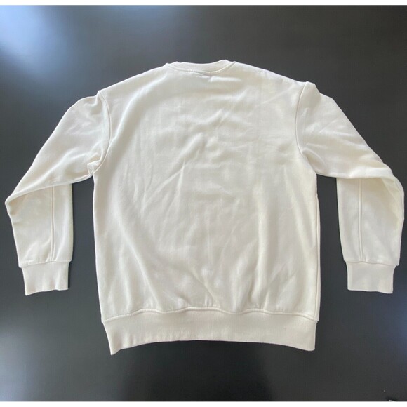NWOT H&M Men's Aeuphorie Relaxed Fit White Crew Neck Sweatshirt - Size Medium - Picture 2 of 9